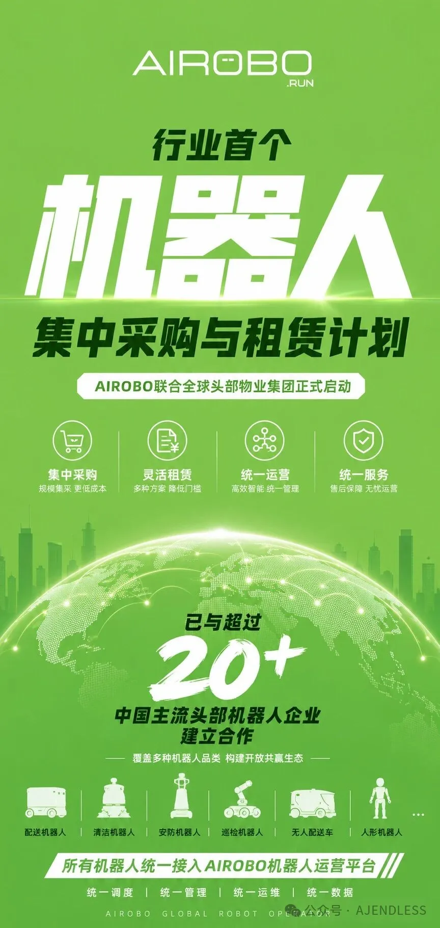 AIROBO联合多个头部物业集团启动机器人集中采购与租赁计划